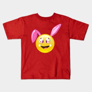 Easter Ears Emoji,bunny Shirt boys Girl Kids T-Shirt